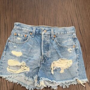 Levi’s Distressed Denim Shorts